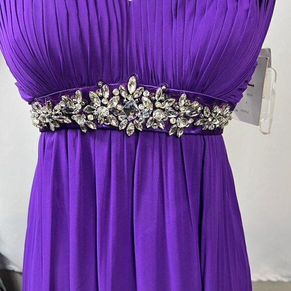 Xcite Extreme strapless fit n flare empire waist rhinestone evening dress. Sz 6 - Picture 4 of 11
